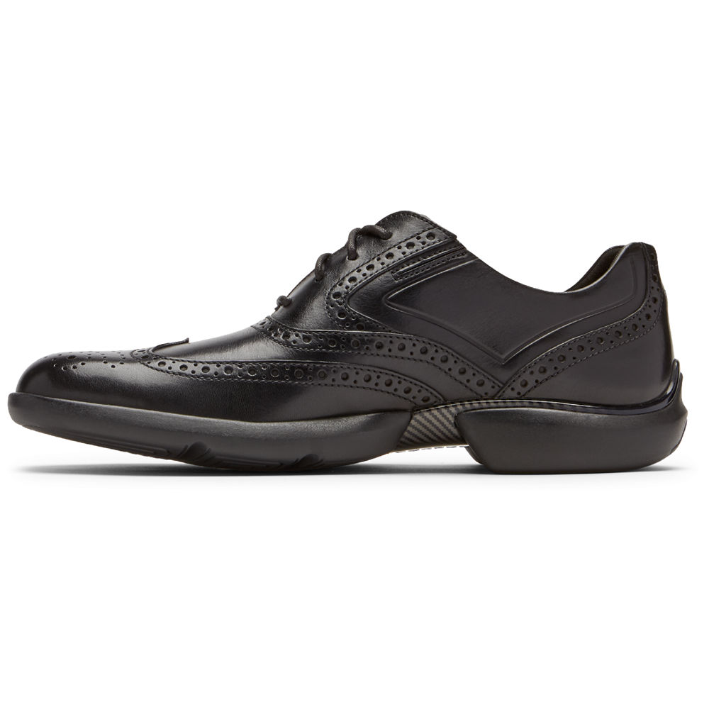 Rockport Singapore Mens Lace Up - Total Motion Advance Wingtip Black - IG3945280